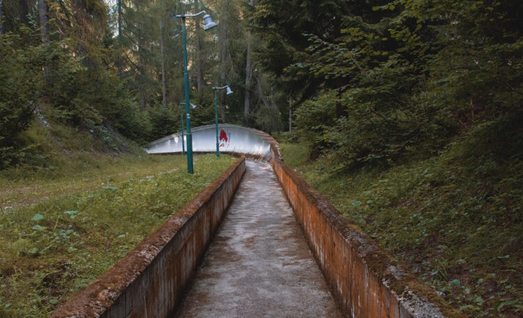 La pista di bob di Cortina d'Ampezzo (foto di Sofia Podestà)