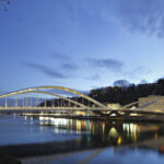 Ponte Schuman, a Lione (FR). Design: COWI, Explorations Architecture, AIA
