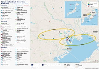 Tokyo 2020, mappa delle location