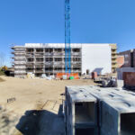 Il cantiere del Liceo Gastel a Milano (© Degli Esposti Architetti)